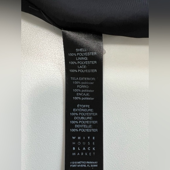 WHBM - Sleeveless Black Lilac Printed - Split Neckline With Lace Detailing - Picture 12 of 13